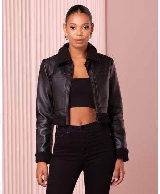 Azzurielle - Remi Vegan Leather Jacket - Coats & Jackets (Black) Remi Vegan Leather Jacket