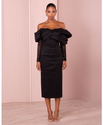 Azzurielle - Suvi Off Shoulder Midi Dress - Dresses (Black) Suvi Off Shoulder Midi Dress