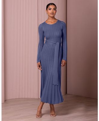 Azzurielle - Tiarna Knit Maxi Dress - Bodycon Dresses (Steel) Tiarna Knit Maxi Dress