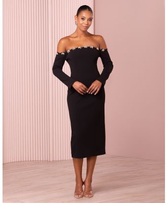 Azzurielle - Ulyana Off Shoulder Midi Dress - Dresses (Black) Ulyana Off Shoulder Midi Dress