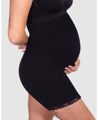 B Free Intimate Apparel - Maternity Underbust Anti Chafing Midi Cotton Shorts - Bottoms (Black) Maternity Underbust Anti Chafing Midi Cotton Shorts