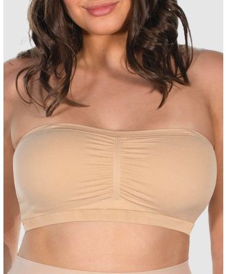 B Free Intimate Apparel - Swim Padded Support Bandeau (A B C D DD) Cup - One-Piece / Swimsuit (Nude) Swim Padded Support Bandeau (A-B-C-D-DD) Cup