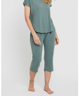 Bamboo Body - 3 4 PJ Pant - Sleepwear (Moss Green) 3-4 PJ Pant