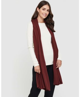 Bamboo Body - Bamboo Cashmere Wool Travel Wrap - Wraps & Blankets (Burnt Brick) Bamboo Cashmere Wool Travel Wrap