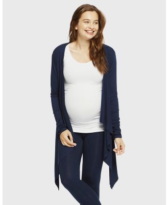 Bamboo Body - Bamboo Waterfall Cardigan - Jumpers & Cardigans (Navy) Bamboo Waterfall Cardigan