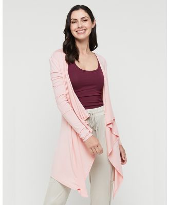 Bamboo Body - Bamboo Waterfall Cardigan - Jumpers & Cardigans (Pale Pink) Bamboo Waterfall Cardigan