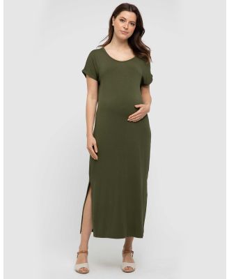 Bamboo Body - Elsie Dress - Dresses (Dark Olive) Elsie Dress