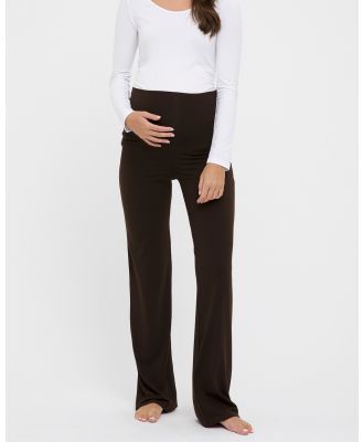 Bamboo Body - Essential Pants - Pants (Chocolate) Essential Pants