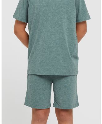 Bamboo Body - Junior Lounge Shorts - Sleepwear (Moss Green) Junior Lounge Shorts