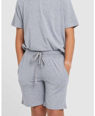 Bamboo Body - Junior Lounge Shorts - Sleepwear (Silver) Junior Lounge Shorts