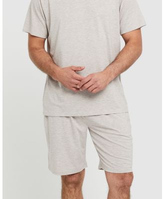 Bamboo Body - Men's Chill Shorts - Sleepwear (Oatmeal) Men's Chill Shorts