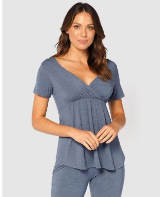 Bamboo Body - Short Sleeve PJ Top - Sleepwear (Twilight) Short Sleeve PJ Top