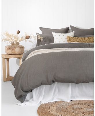 Bambury - Boyd Quilt Cover Set - Home (Grey) Boyd Quilt Cover Set