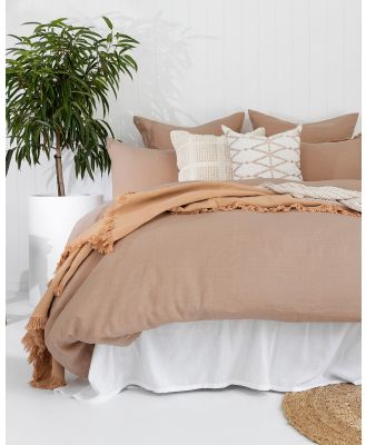 Bambury - Linen Quilt Cover Set - Home (Pink) Linen Quilt Cover Set