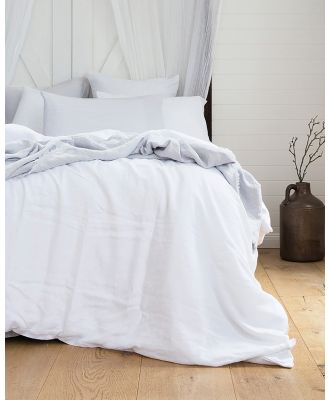 Bambury - Linen Quilt Cover Set - Home (White) Linen Quilt Cover Set