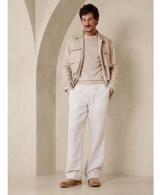 Banana Republic - Castello Linen Cotton Pant - Pants (NEUTRALS) Castello Linen-Cotton Pant