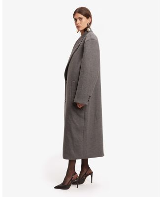 Bardot - Classic Oversized Coat - Coats & Jackets (120404 GREY) Classic Oversized Coat