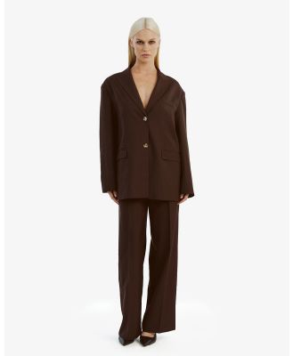 Bardot - Joni Oversized Blazer - Suits & Blazers (191317 DARK CHOCO) Joni Oversized Blazer