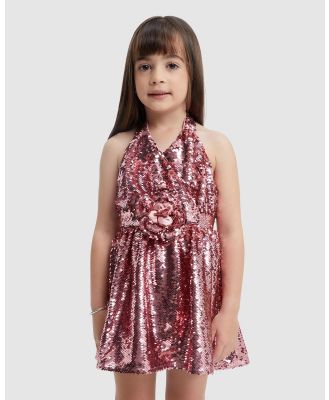 Bardot Junior - Azaelea Sparkle Dress   Kids Teens - Dresses (Lili Pink) Azaelea Sparkle Dress - Kids-Teens