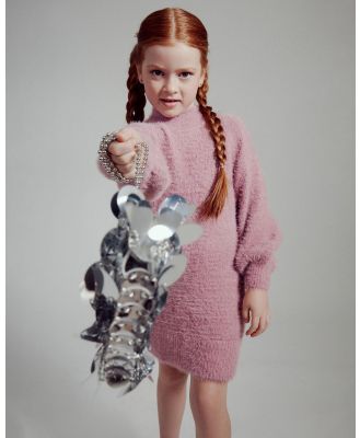 Bardot Junior - Bell Sleeve Knit Dress   Kids Teens - Dresses (Mauve) Bell Sleeve Knit Dress - Kids-Teens