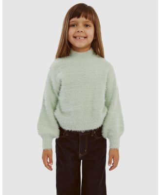 Bardot Junior - Bell Sleeve Knit   Kids Teens - Jumpers & Cardigans (Mint) Bell Sleeve Knit - Kids-Teens