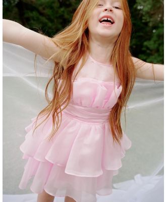 Bardot Junior - Fallon Organza Mini Dress   Kids Teens - Dresses (Lili Pink) Fallon Organza Mini Dress - Kids-Teens