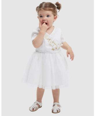 Bardot Junior - Saige Wrap Dress   Babies - Dresses (Orchid White) Saige Wrap Dress - Babies
