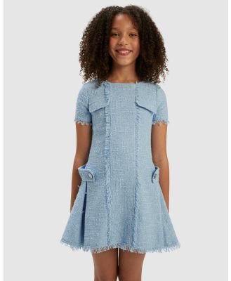 Bardot Junior - Sutton Boucle Dress   Babies Kids - Dresses (Icing Blue) Sutton Boucle Dress - Babies-Kids