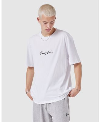 Barney Cools - Autograph Tee - Short Sleeve T-Shirts (White) Autograph Tee