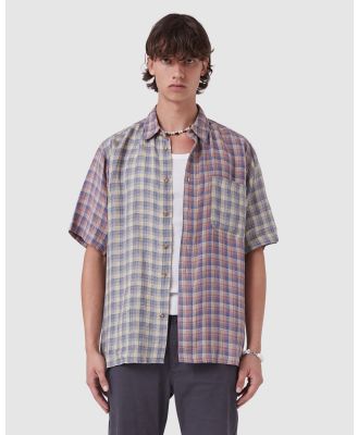 Barney Cools - Homie Shirt Linen - Casual shirts (Linen Plaid) Homie Shirt Linen