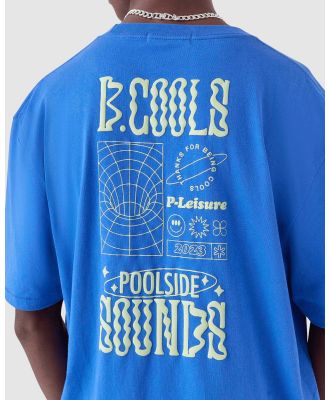 Barney Cools - Sounds Tee - Short Sleeve T-Shirts (Cyber Blue) Sounds Tee