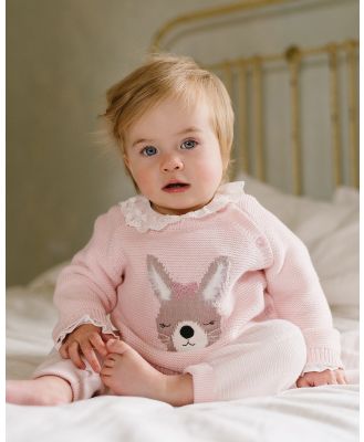 Bebe by Minihaha - Ciara Bunny Knitted Jumper - Jumpers & Cardigans (SOFT PINK) Ciara Bunny Knitted Jumper