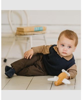 Bebe by Minihaha - Liam LS Polo   Babies Kids - Shirts & Polos (Caramel) Liam LS Polo - Babies-Kids