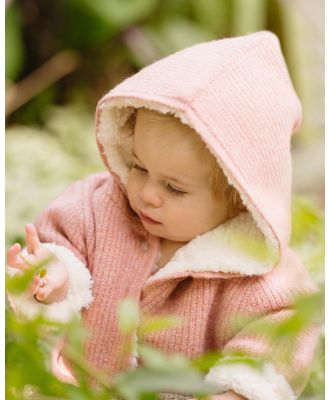Bebe by Minihaha - Sherbet Knitted Hooded Jacket   Babies - Coats & Jackets (Sherbet) Sherbet Knitted Hooded Jacket - Babies