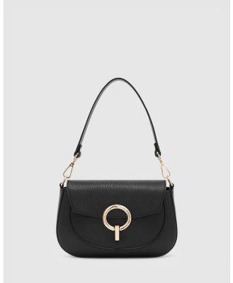 BEE - Chloe Black Leather Crossbody - Handbags (Black) Chloe Black Leather Crossbody