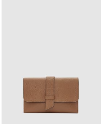 BEE - Noojee Leather Clutch - Handbags (Olive) Noojee Leather Clutch