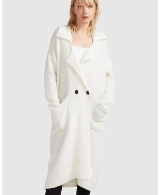 Belle & Bloom - Born To Run Sweater Coat - Jumpers & Cardigans (White) Born To Run Sweater Coat