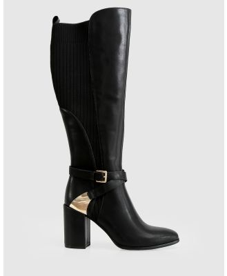 Belle & Bloom - Breton Knee High Boot - Knee-High Boots (Black) Breton Knee High Boot