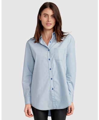 Belle & Bloom - My Girl Oversized Shirt - Casual shirts (blue) My Girl Oversized Shirt