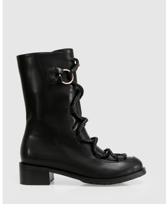 Belle & Bloom - Shibuya Laced Boot - Boots (Black) Shibuya Laced Boot