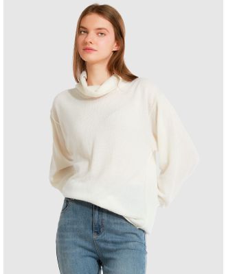 Belle & Bloom - Simple Pleasures Cashmere Knit - Jumpers & Cardigans (Cream) Simple Pleasures Cashmere Knit