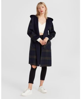 Belle & Bloom - Walk This Way Wool Blend Oversized Coat - Coats & Jackets (French Navy) Walk This Way Wool Blend Oversized Coat