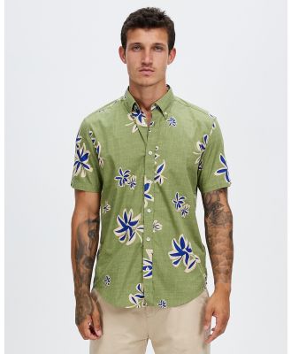 Ben Sherman - Floral SS Mod Shirt - Shirts & Polos (Loden) Floral SS Mod Shirt