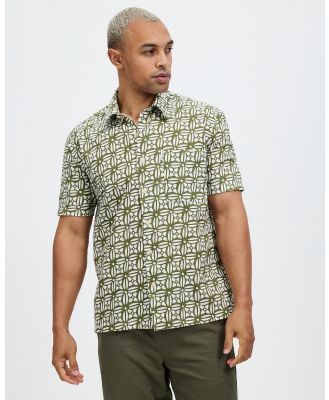 Ben Sherman - Geo Block Print Shirt - Casual shirts (Loden Green) Geo Block Print Shirt