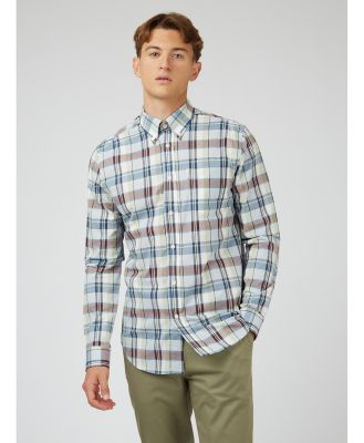 Ben Sherman - Madras Check Long Sleeve Shirt - Casual shirts (GREEN) Madras Check Long Sleeve Shirt