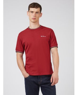 Ben Sherman - Pique Tee - Long Sleeve T-Shirts (RED) Pique Tee