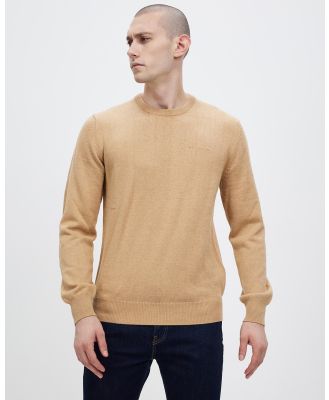 Ben Sherman - Signature Cotton Crew Sweater - Jumpers & Cardigans (Stone) Signature Cotton Crew Sweater