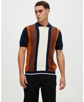 Ben Sherman - Vertical Stripe Polo - Shirts & Polos (Dark Navy) Vertical Stripe Polo