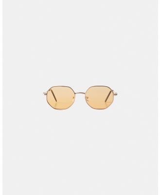 Bershka - Metallic Sunglasses - Sunglasses (Yellow) Metallic Sunglasses