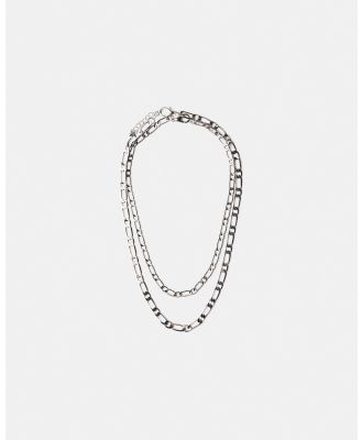 Bershka - Set Of 2 Necklaces - Jewellery (Silver) Set Of 2 Necklaces